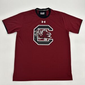 South Carolina Gamecocks Shirt Mens M Maroon Under Armour Short Sleeve Crew Neck